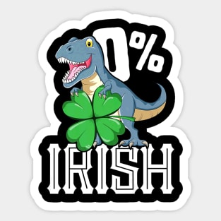 Rex St Patricks Day Dinosaur Sticker